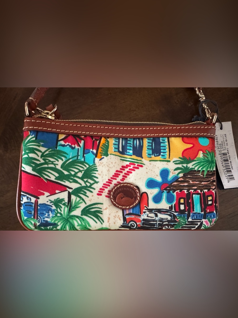 Dooney & Bourke Sandbar Large Slim Wristlet - Picture 2 of 4